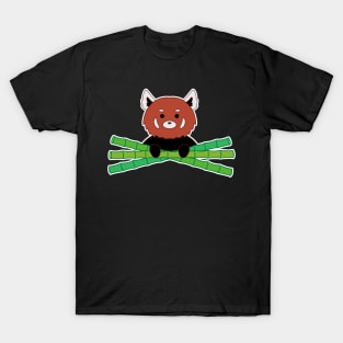 Red Panda and Bamboo T-Shirt